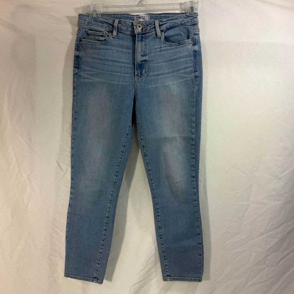 PAIGE Hoxton Ankle Cotton Stretch High Rise Skinny Denim Jeans Blue Size 2